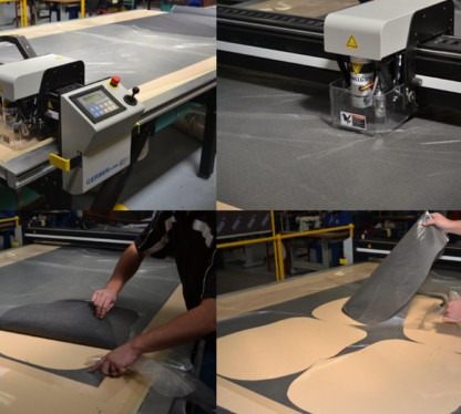 automated fabric cutting for casino seating | gaming stools