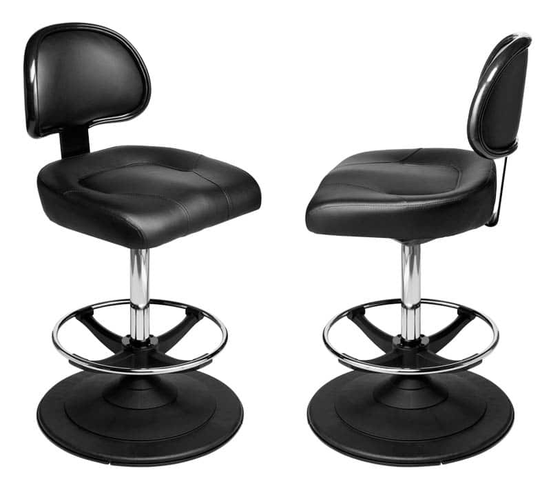 Galaxy Gaming Stool. Casino slot and table game chair with footring and swivel mechanism.