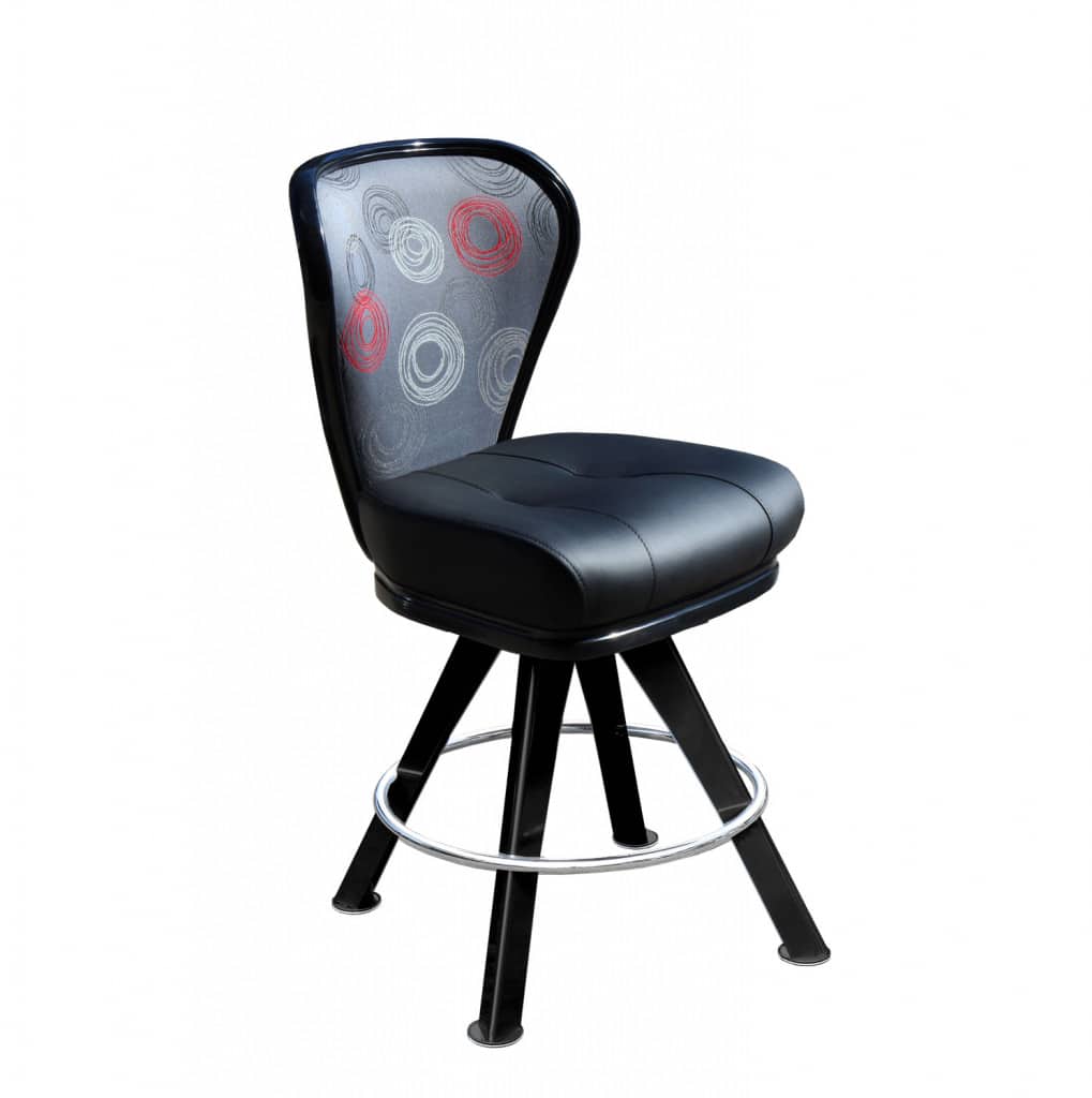 lunar 4-legged gaming stool and casino slot chair