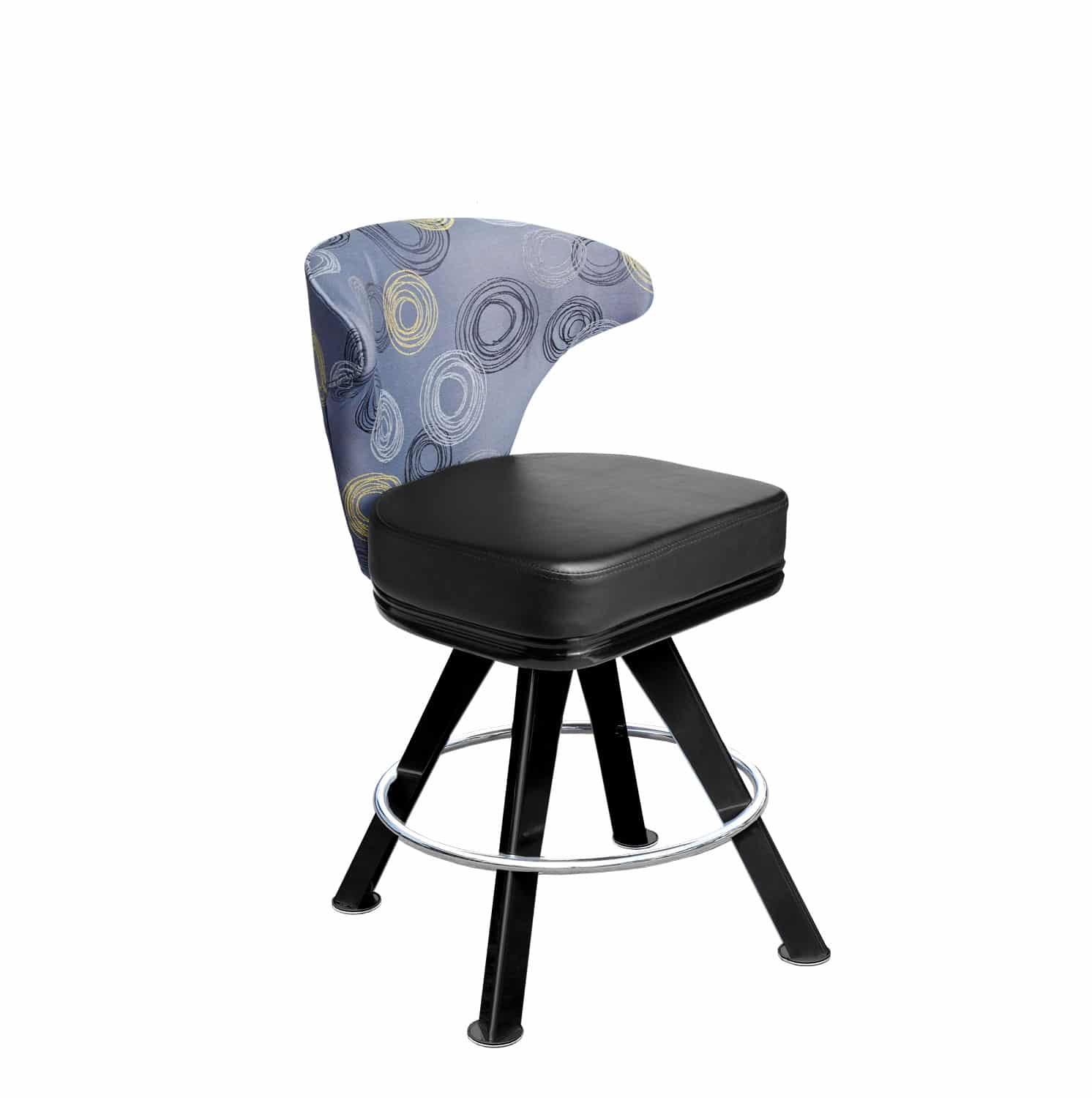 mercury 4-legged gaming stool and casino slot chair