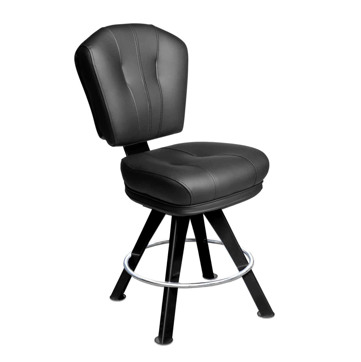 monte carlo 4-legged gaming stool and casino slot chair