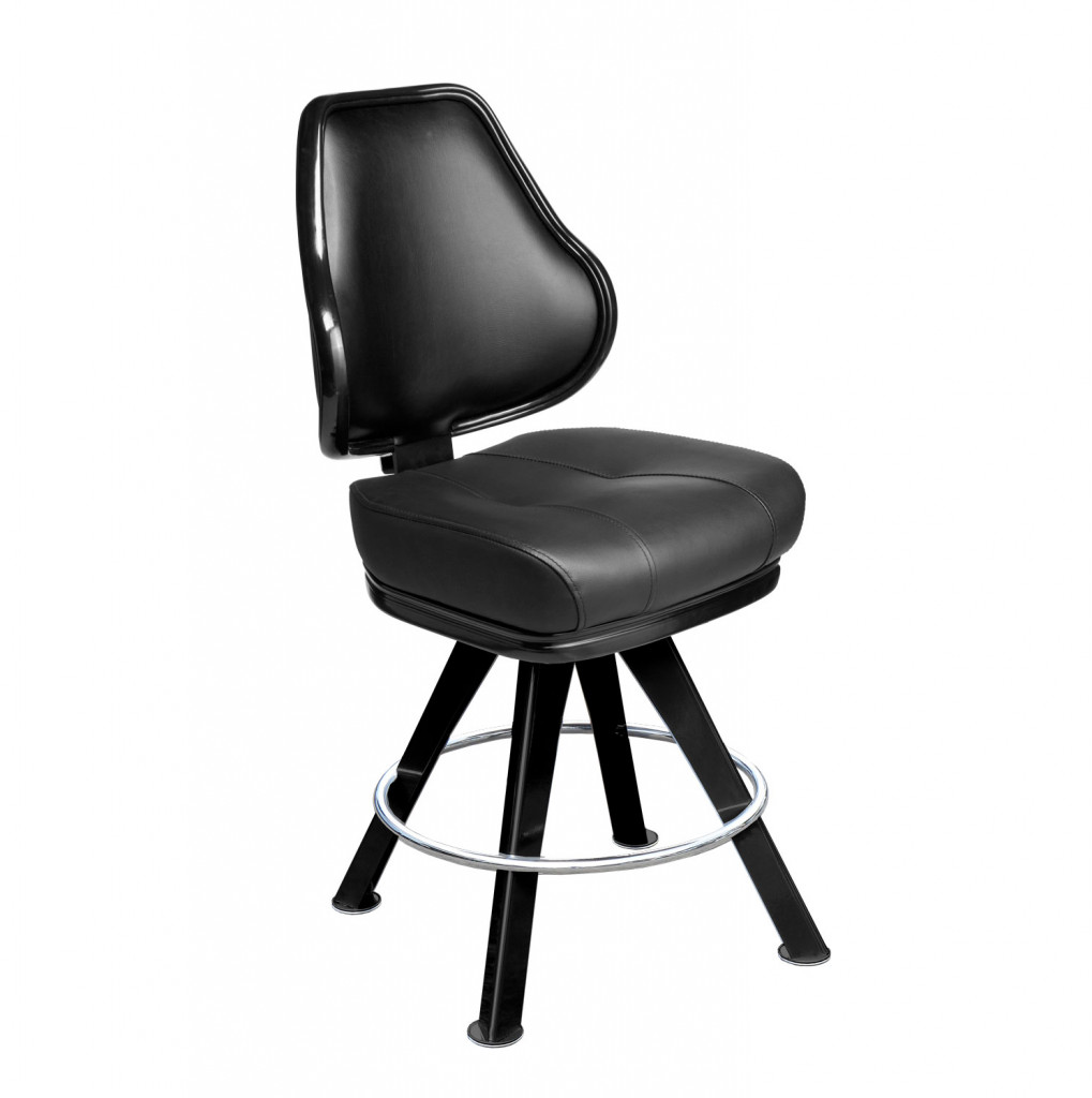 orion 4-legged gaming stool and casino slot chair with leather upholstery