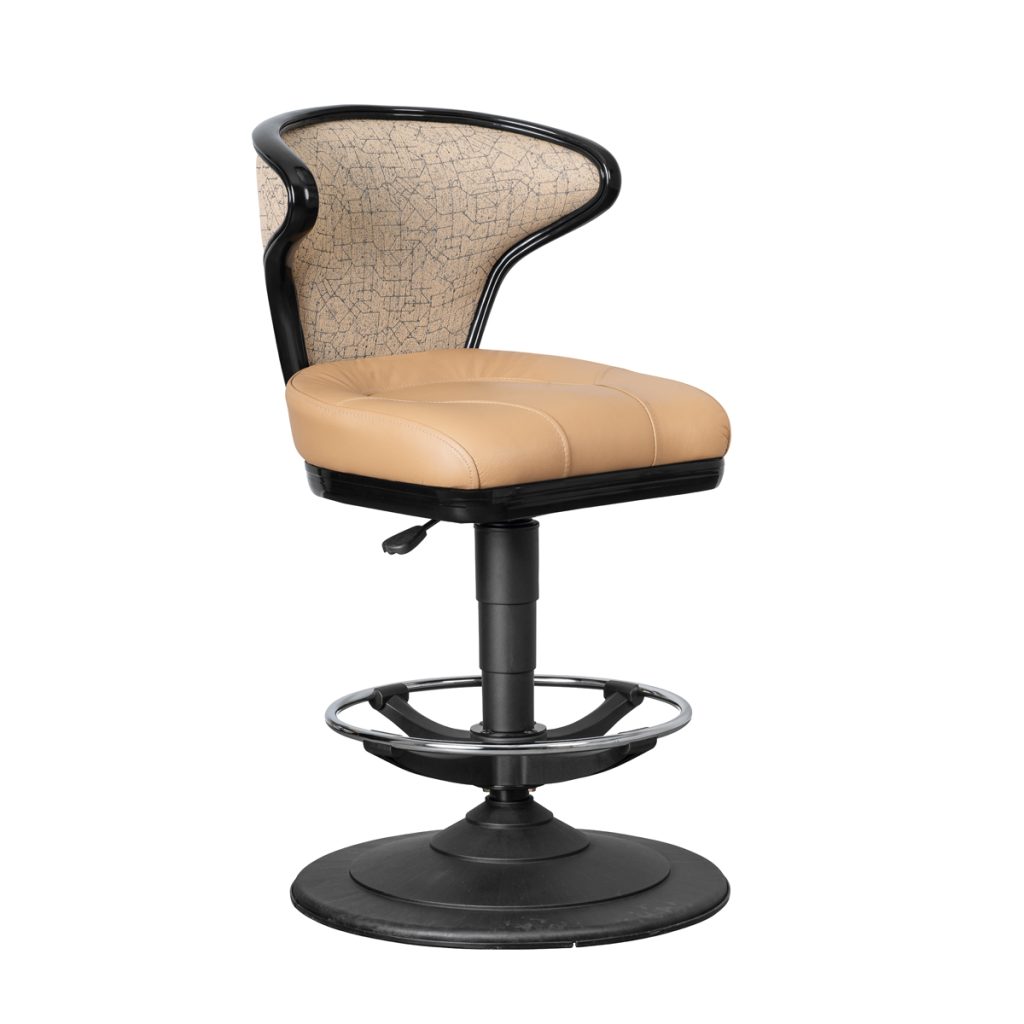 Mercury casino gaming stool for table games and slot machines