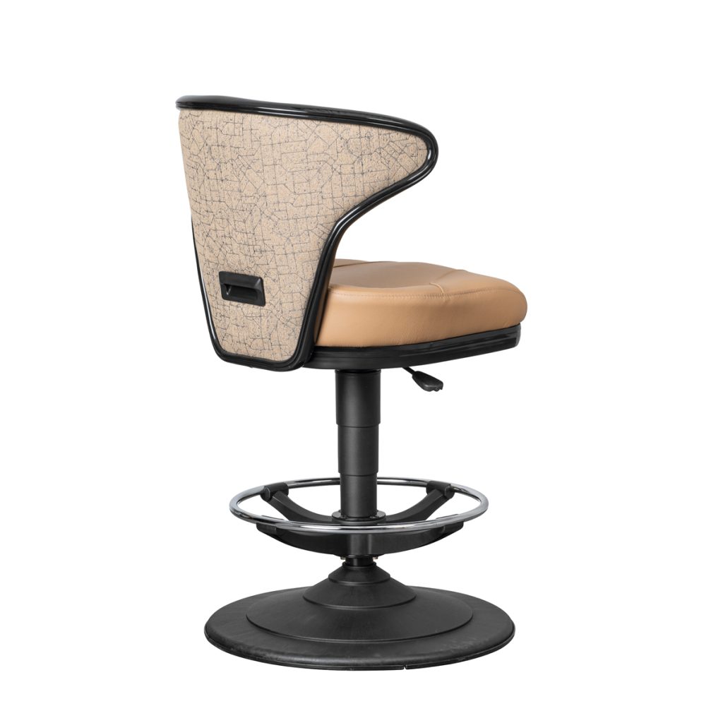 Mercury casino gaming stool for table games and slot machines