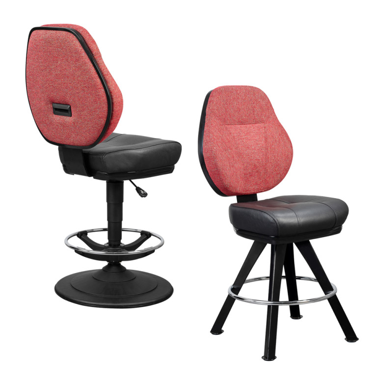 Gemini casino gaming stool for slot machines and table games